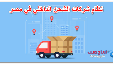 نظام شركات الشحن الداخلي في مصر